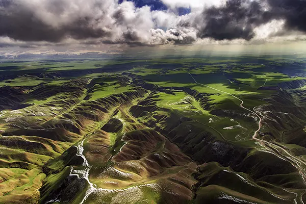 منطقه خالد نبی در اخرین برف زمستانی 
