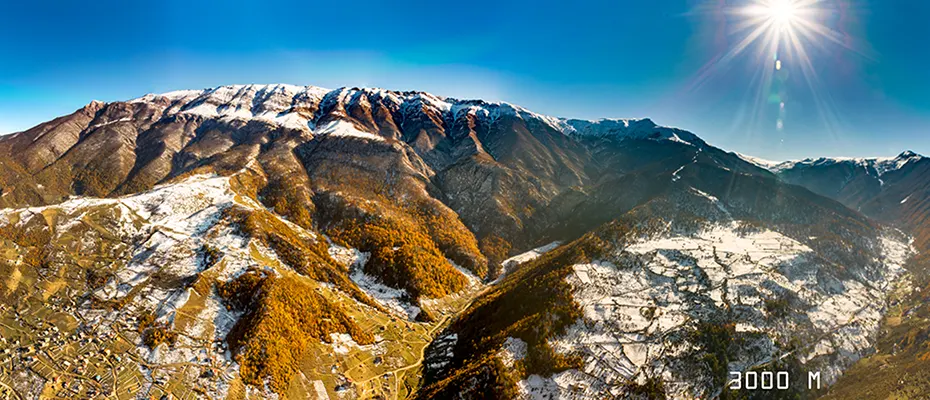   بلندترین سایت ایران (نرو) سه هزارمتر،آبان، برف پاییزی